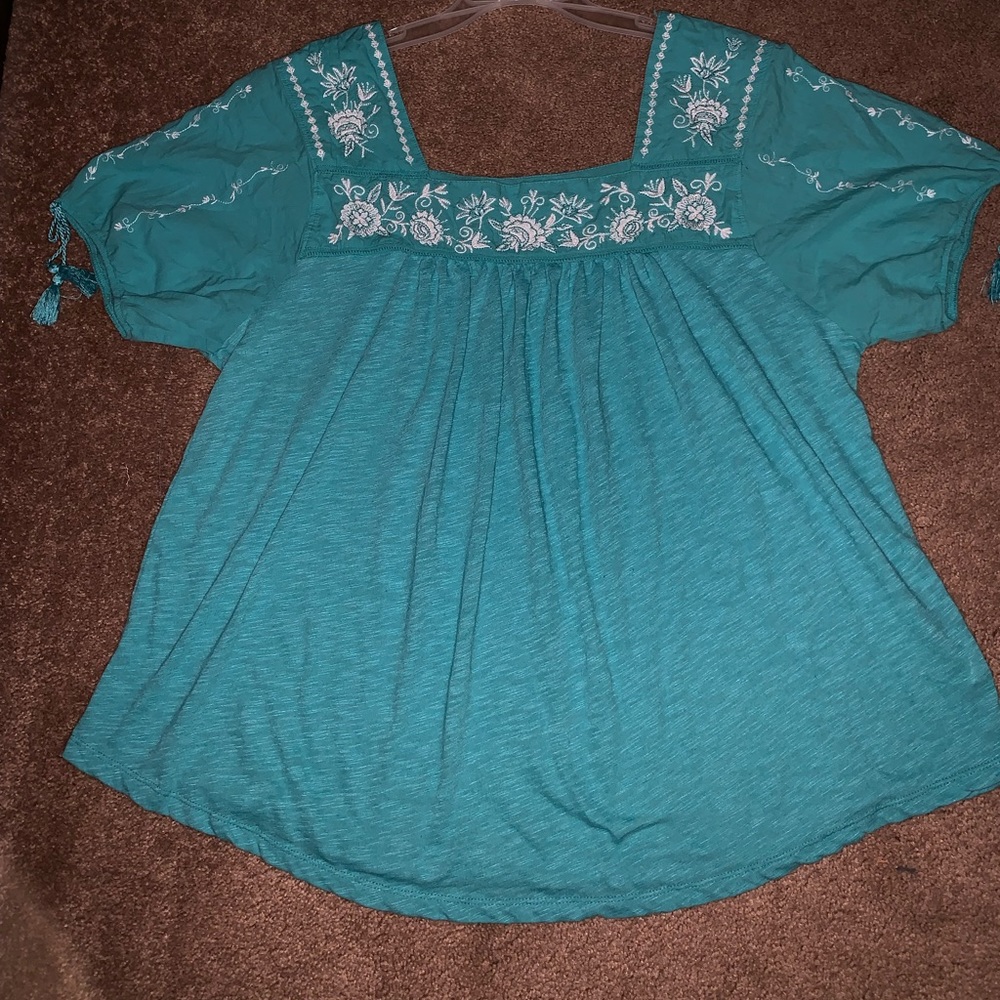 Cotton peasant blouse